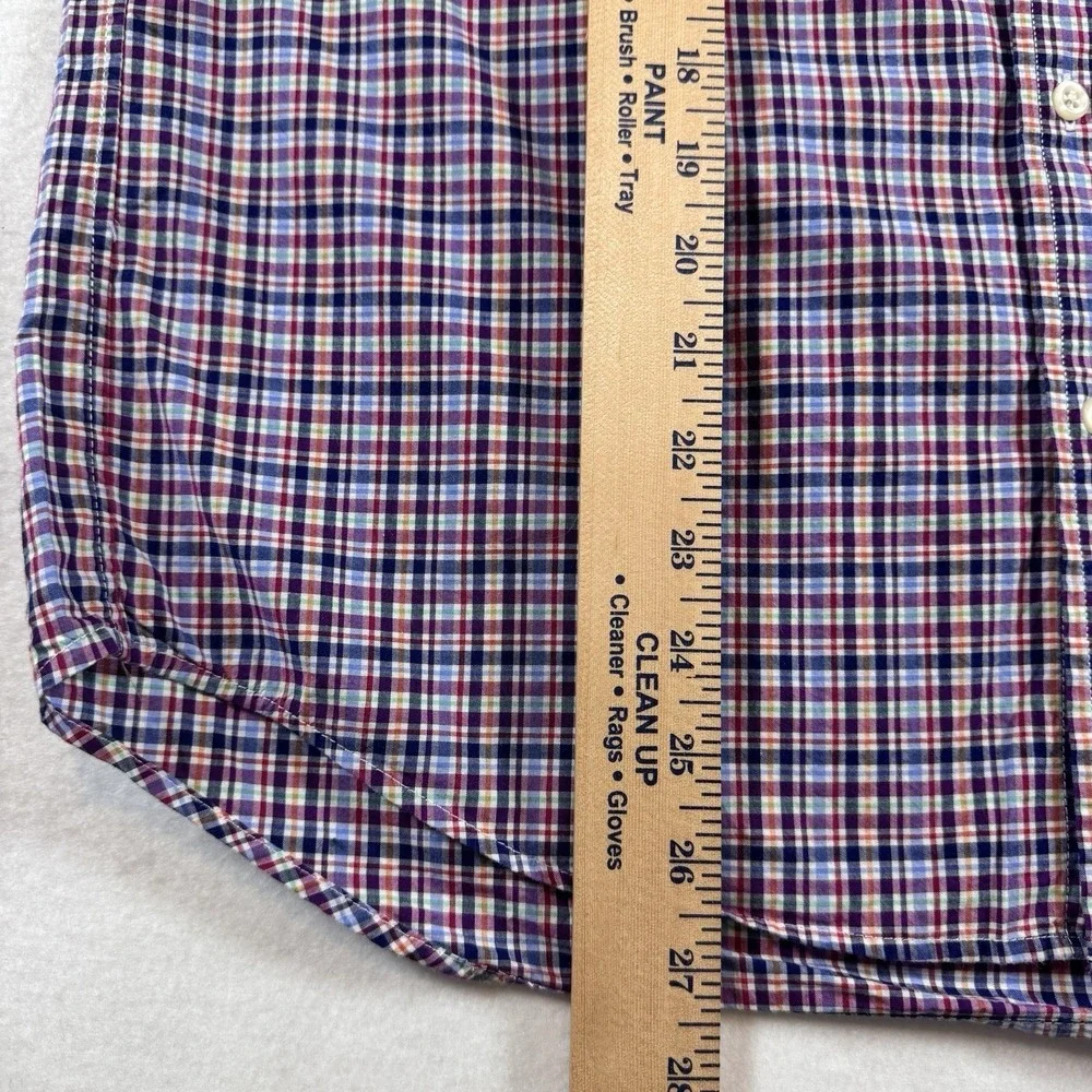 Ralph Lauren Plaid Button Down Shirt Boys XL 18-20 Multi Color Long Sleeve Pony